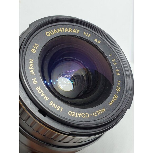Vintage Quantaray NF AF 1:3.5-5.6 F=28-80mm Multi-Coated Lens Made In Japan - Picture 10 of 11